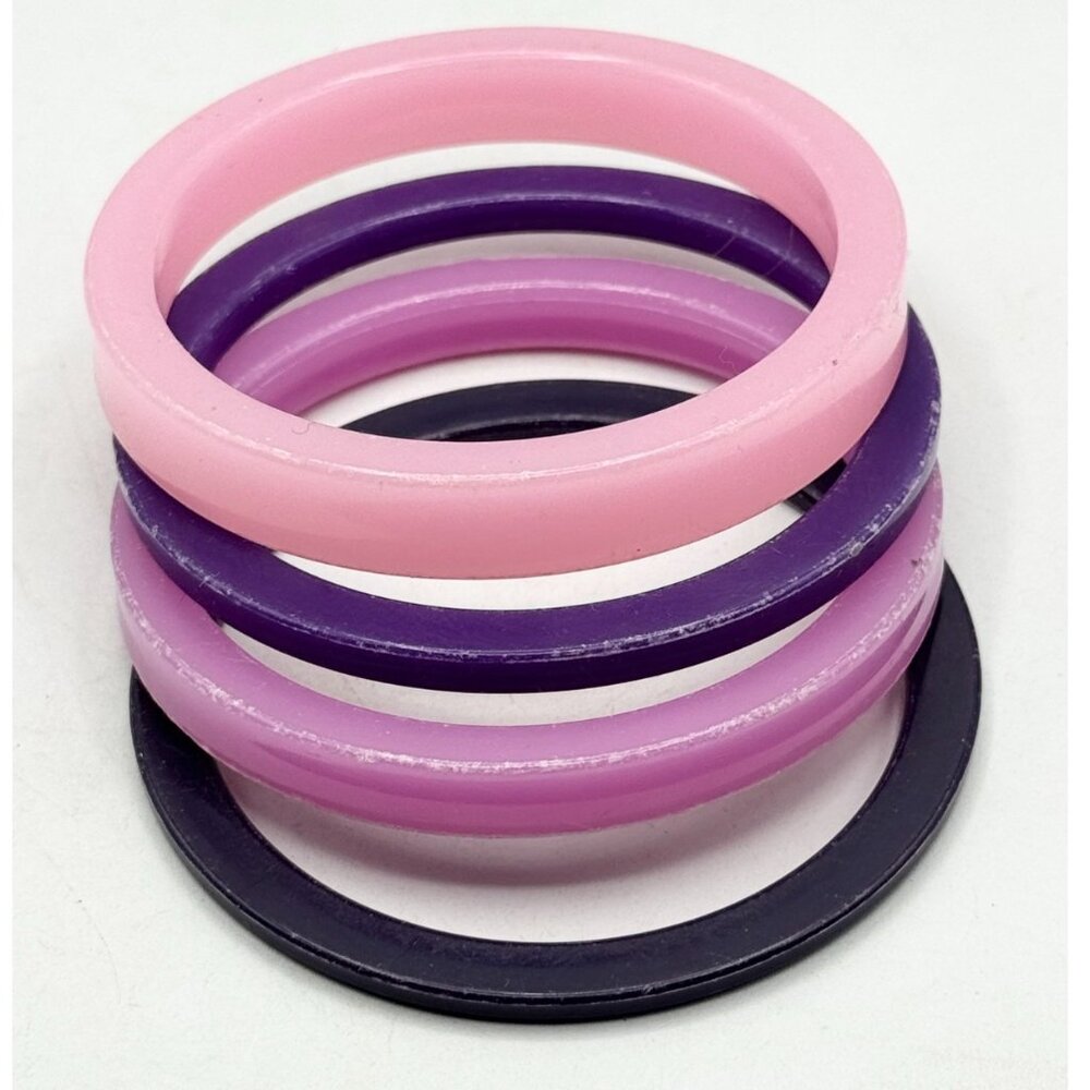 Vintage plastic bangle set of four bangle bracelets